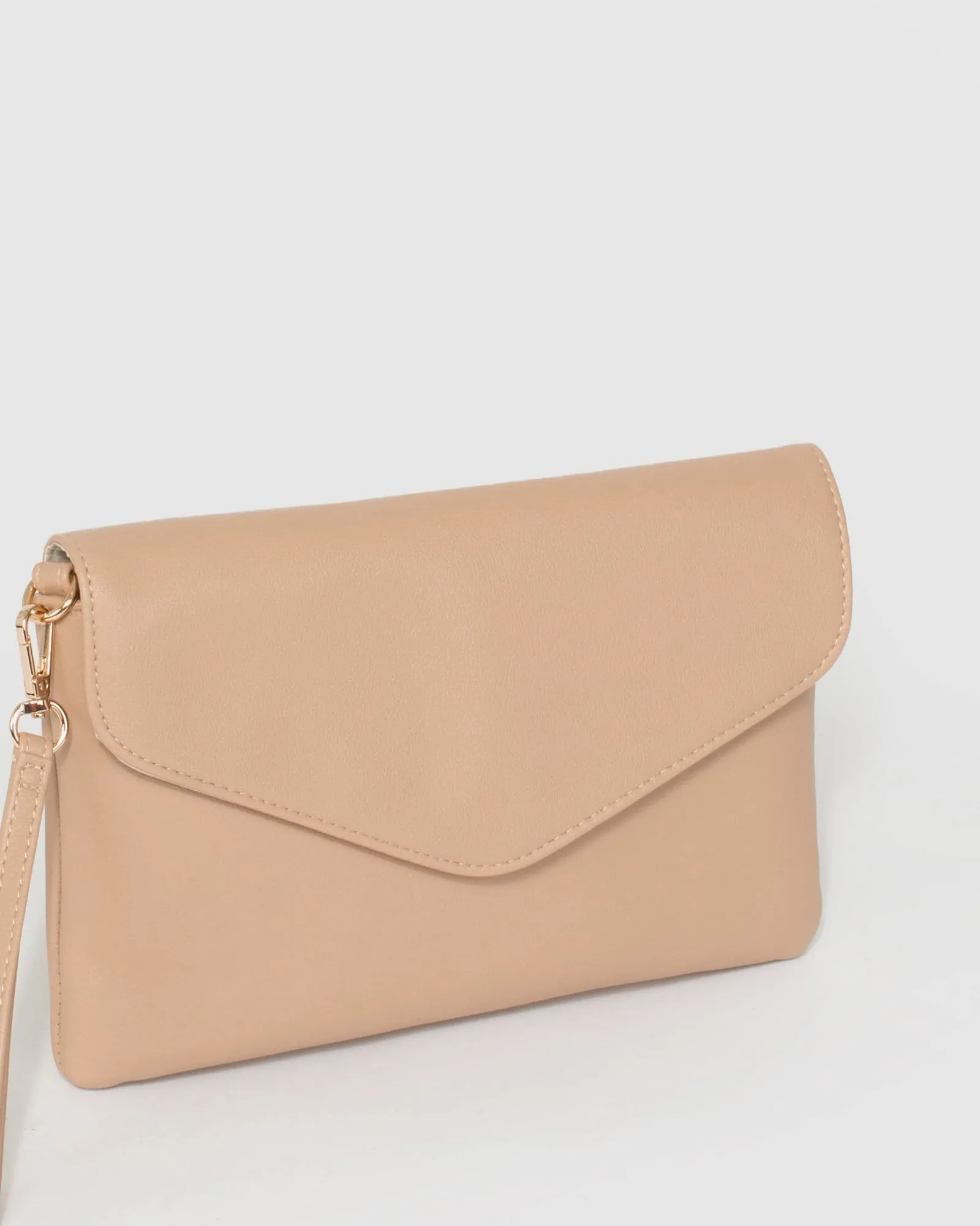 Nude Ruby Wristlet Clutch Bag