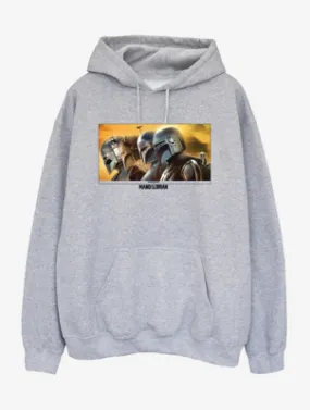 NW2 The Mandalorian Group Adult Grey Printed Hoodie | Women | George at ASDA