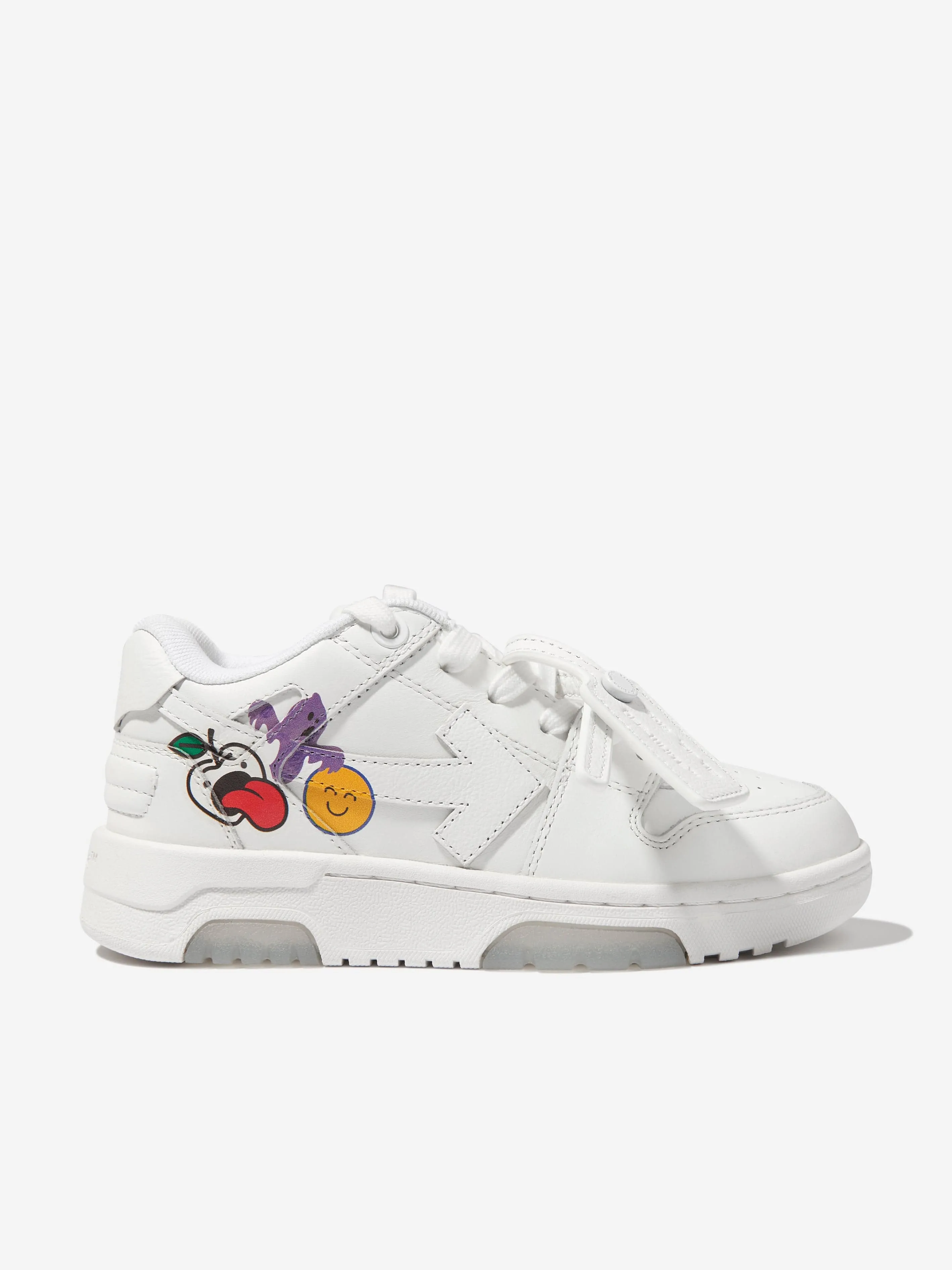 Off-White Boys Out Of Office Stickers Trainers in White