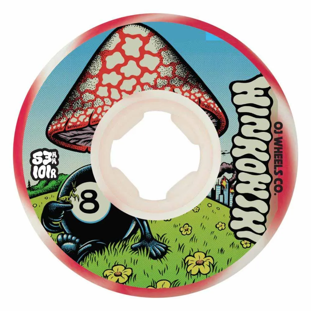 OJ Elite Skateboard Wheels Erick Winkowski Mushroom Elite White 53mm