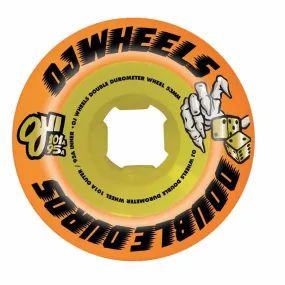 OJ Skateboard Wheels Double Duro Orange/Yellow 53mm