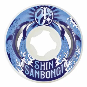 OJ Skateboard Wheels Mini Combos Shin Sanbongi Dolphins 99A White 54mm