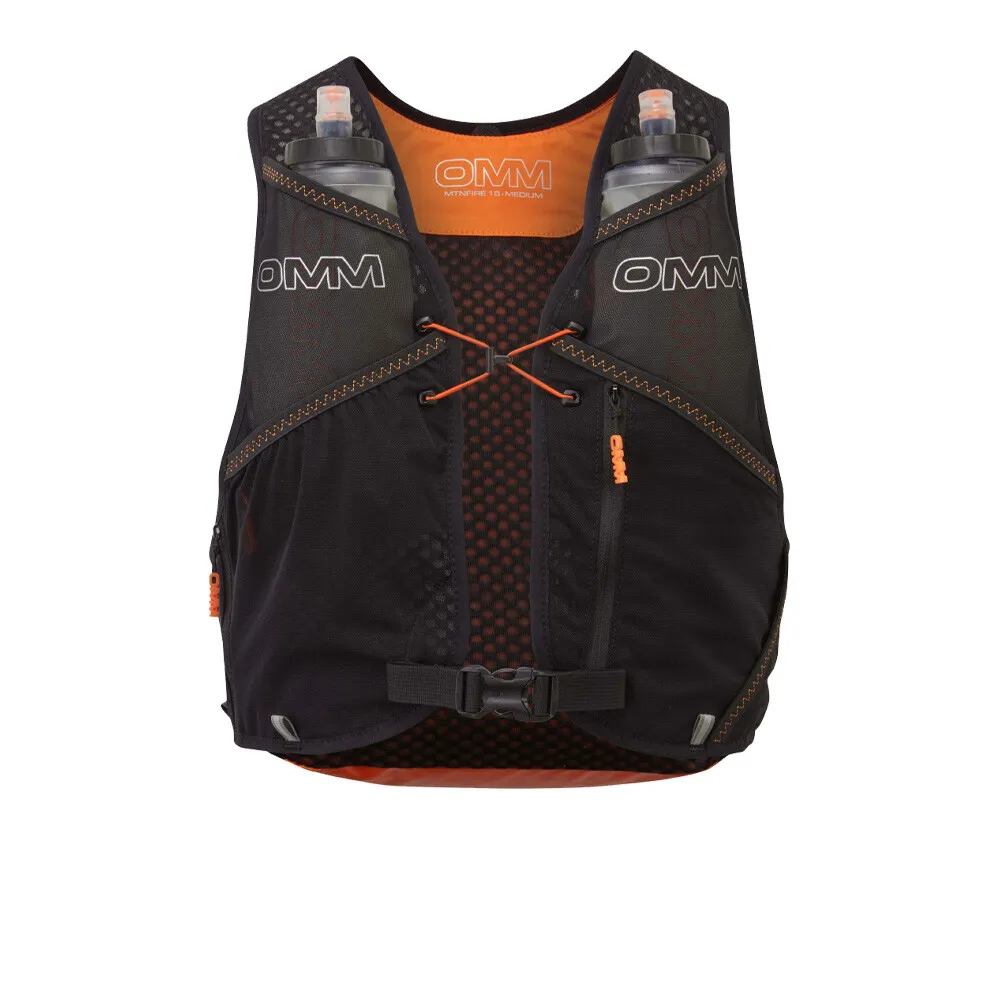 OMM MountainFire 15L Running Vest with 2 x 350ml Flexi Flasks (Large) - AW24