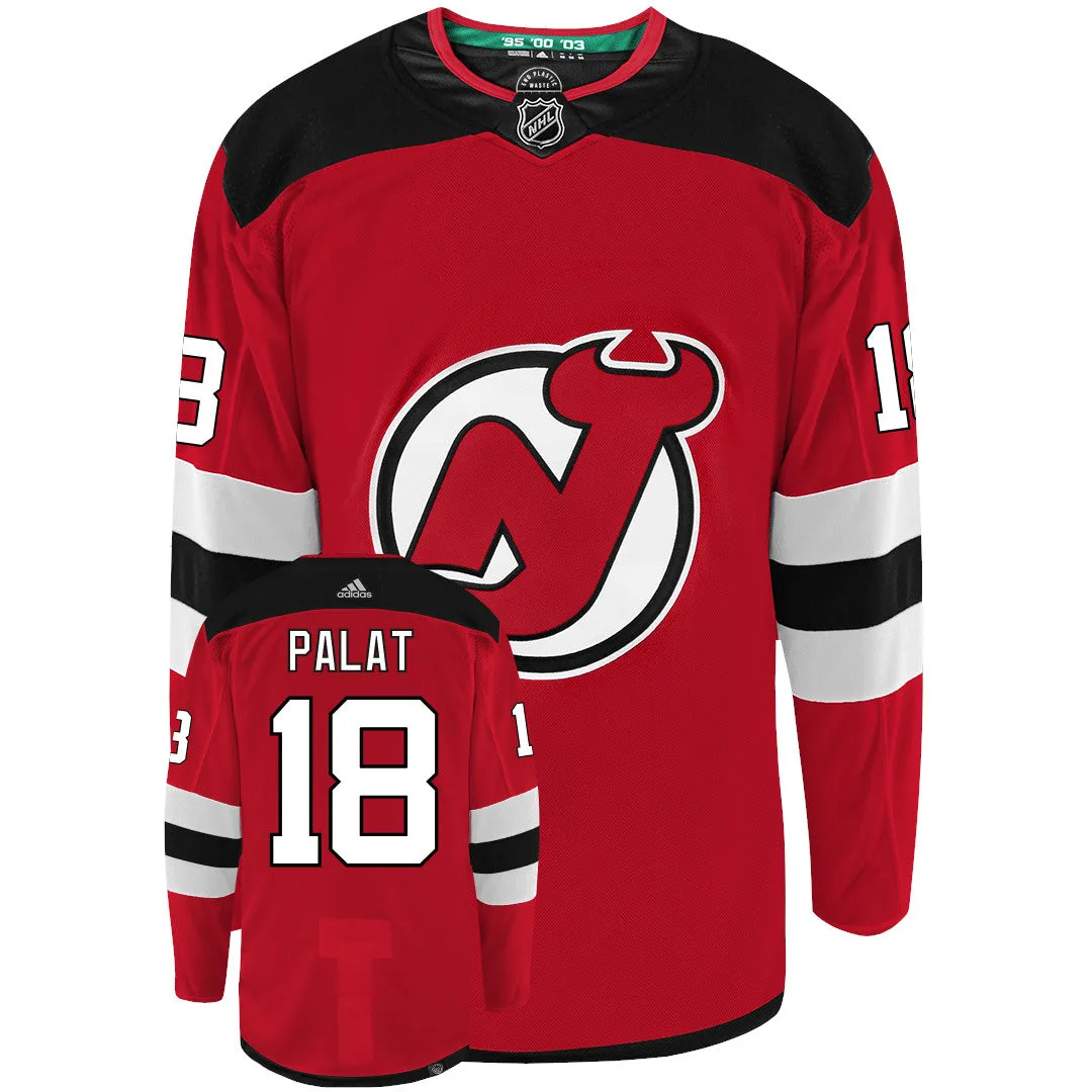 Ondrej Palat New Jersey Devils Adidas Primegreen Authentic NHL Hockey Jersey     