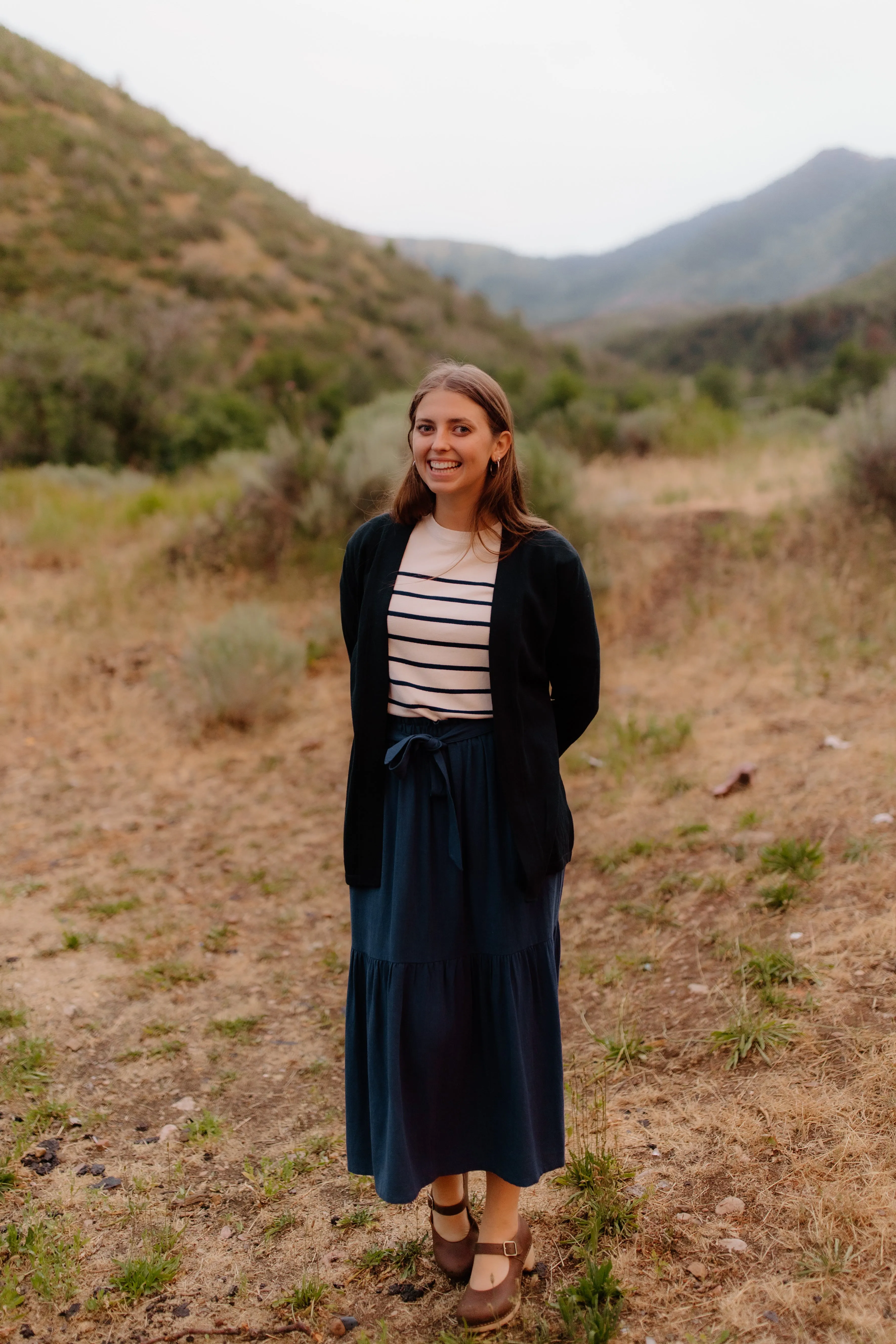 Open Front Cardigan Navy