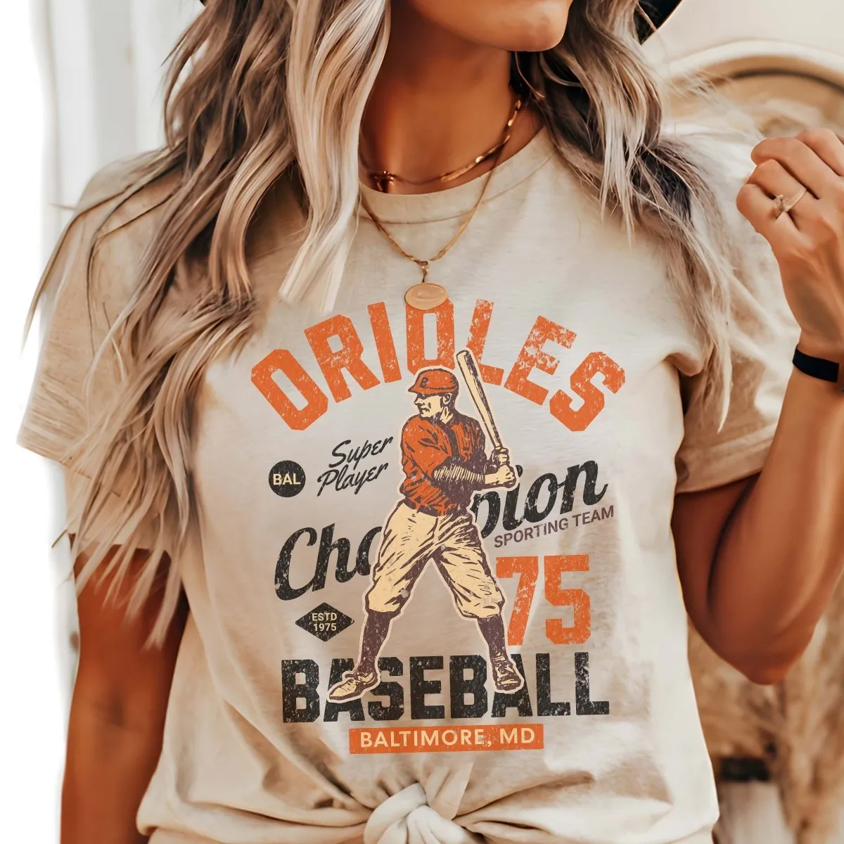 Orioles Vintage Baseball Team Tee