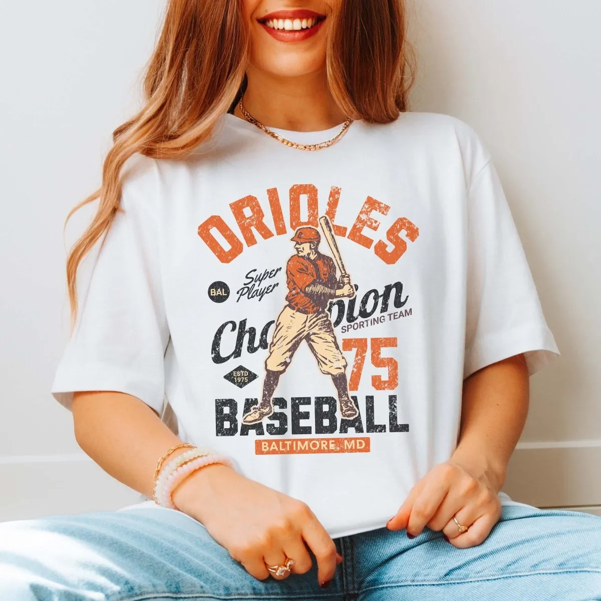 Orioles Vintage Baseball Team Tee