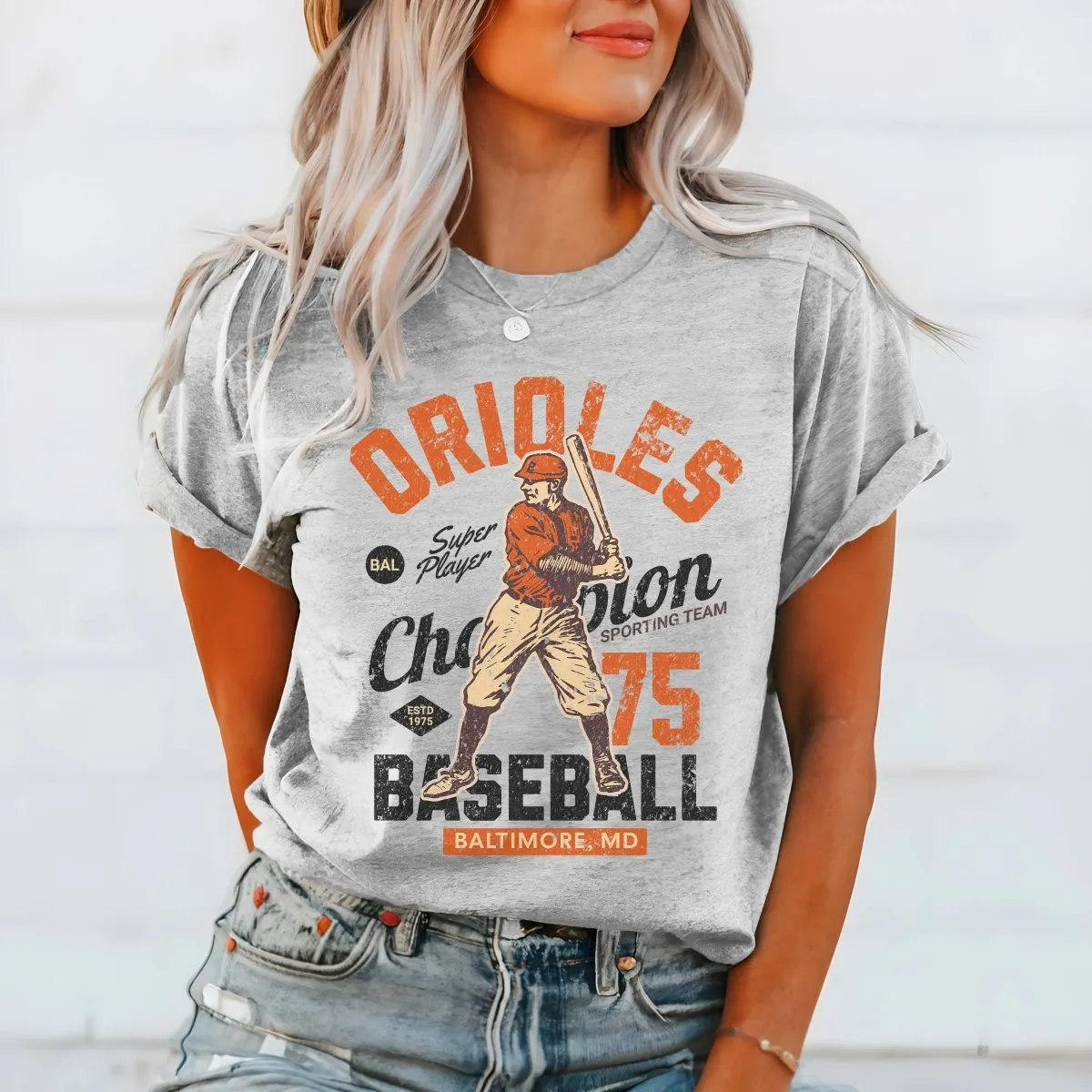 Orioles Vintage Baseball Team Tee