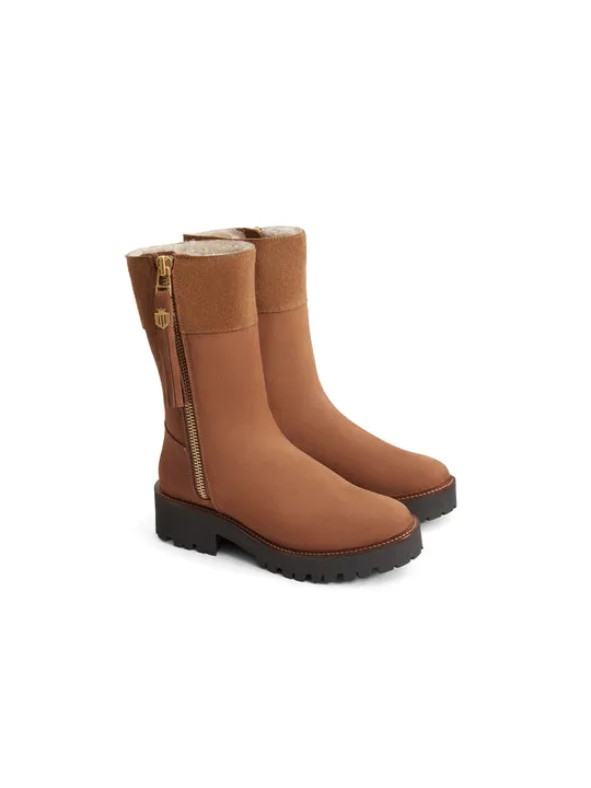 Paris cognac Quarter-Length Boots