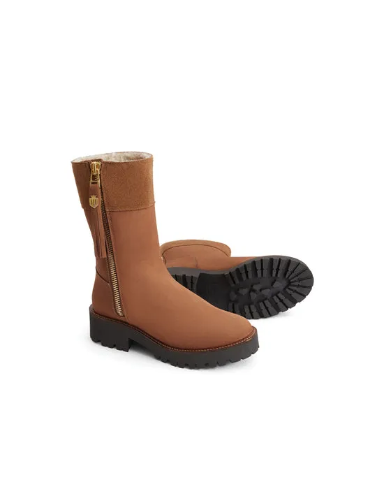 Paris cognac Quarter-Length Boots