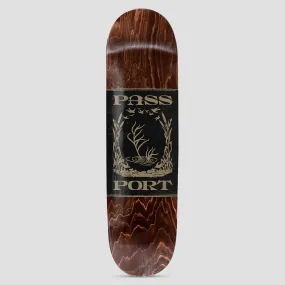 Passport 8.38 Embossed Series Everglade Skateboard Deck Wood Stain