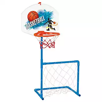 Pilsan 2 in 1 Football Goal & Basketball Hoop Set