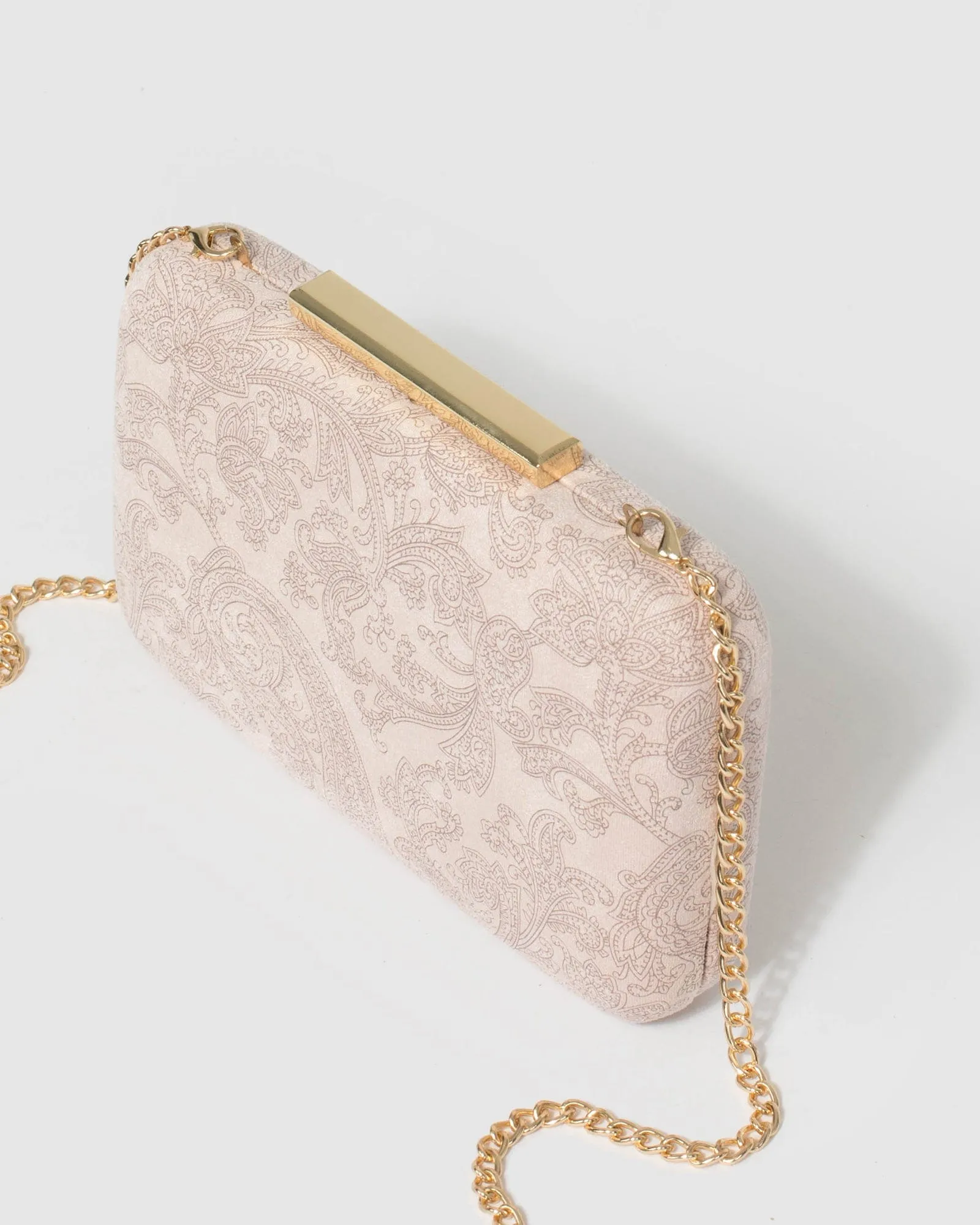 Pink Cassie Rectangle Hardcase Clutch Bag