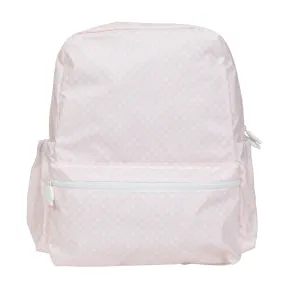 Pink Gingham Large Backpack