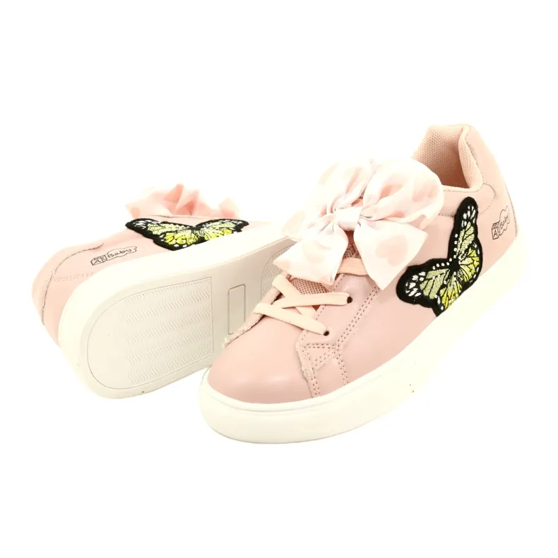 Pink Sorting Sneakers With American Club ES64 Bow