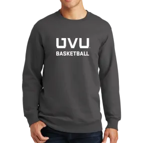 Port & Company Fan Favorite Fleece Crewneck Sweatshirt - UVU Basketball