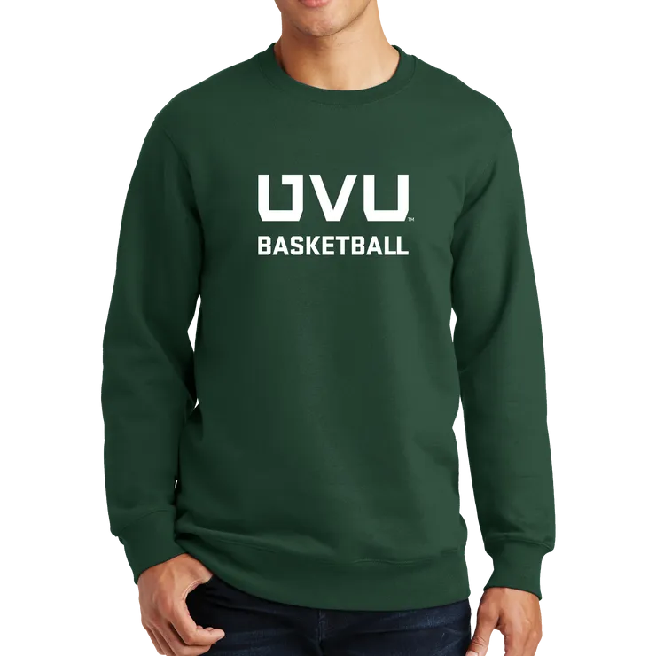 Port & Company Fan Favorite Fleece Crewneck Sweatshirt - UVU Basketball