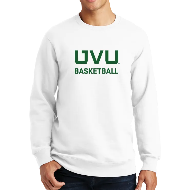 Port & Company Fan Favorite Fleece Crewneck Sweatshirt - UVU Basketball