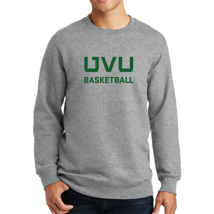 Port & Company Fan Favorite Fleece Crewneck Sweatshirt - UVU Basketball