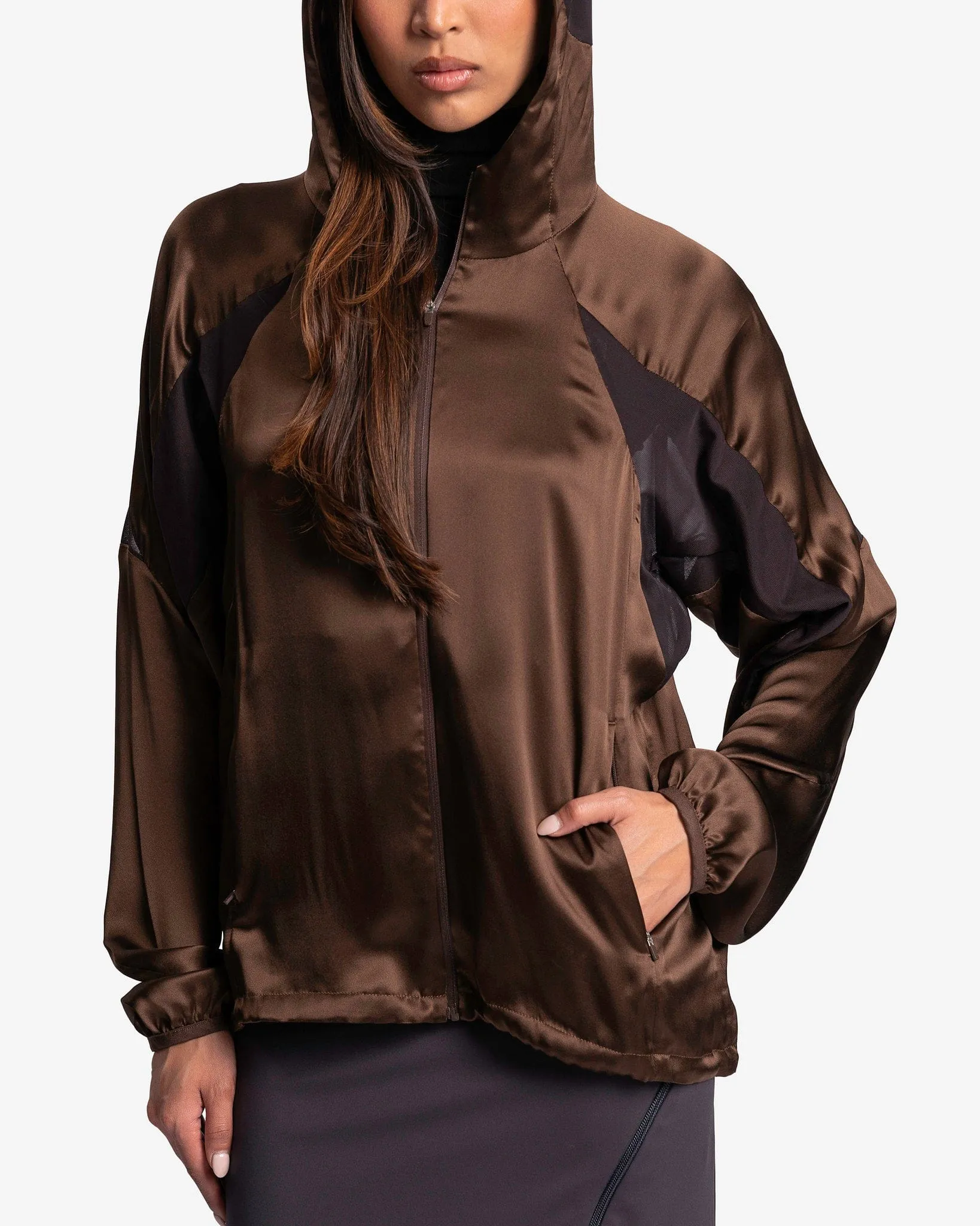 POST ARCHIVE FACTION (P.A.F) Women's 5.0+ Technical Jacket Right in Silk Brown