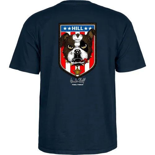 Powell Peralta Skateboard Shirt Hill Bulldog Navy