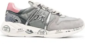 Premiata Layla low-top lace-up sneakers Grey