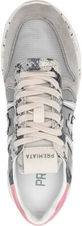 Premiata Layla low-top lace-up sneakers Grey