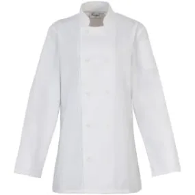 Premier Ladies Long Sleeve Chefs Jacket 