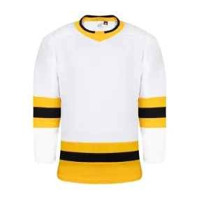 Premium League Hockey Jersey: White/Gold/Black