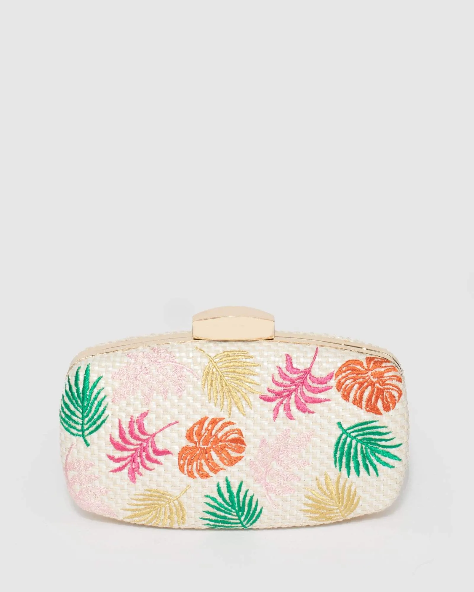 Print Talia Embroidery Clutch Bag