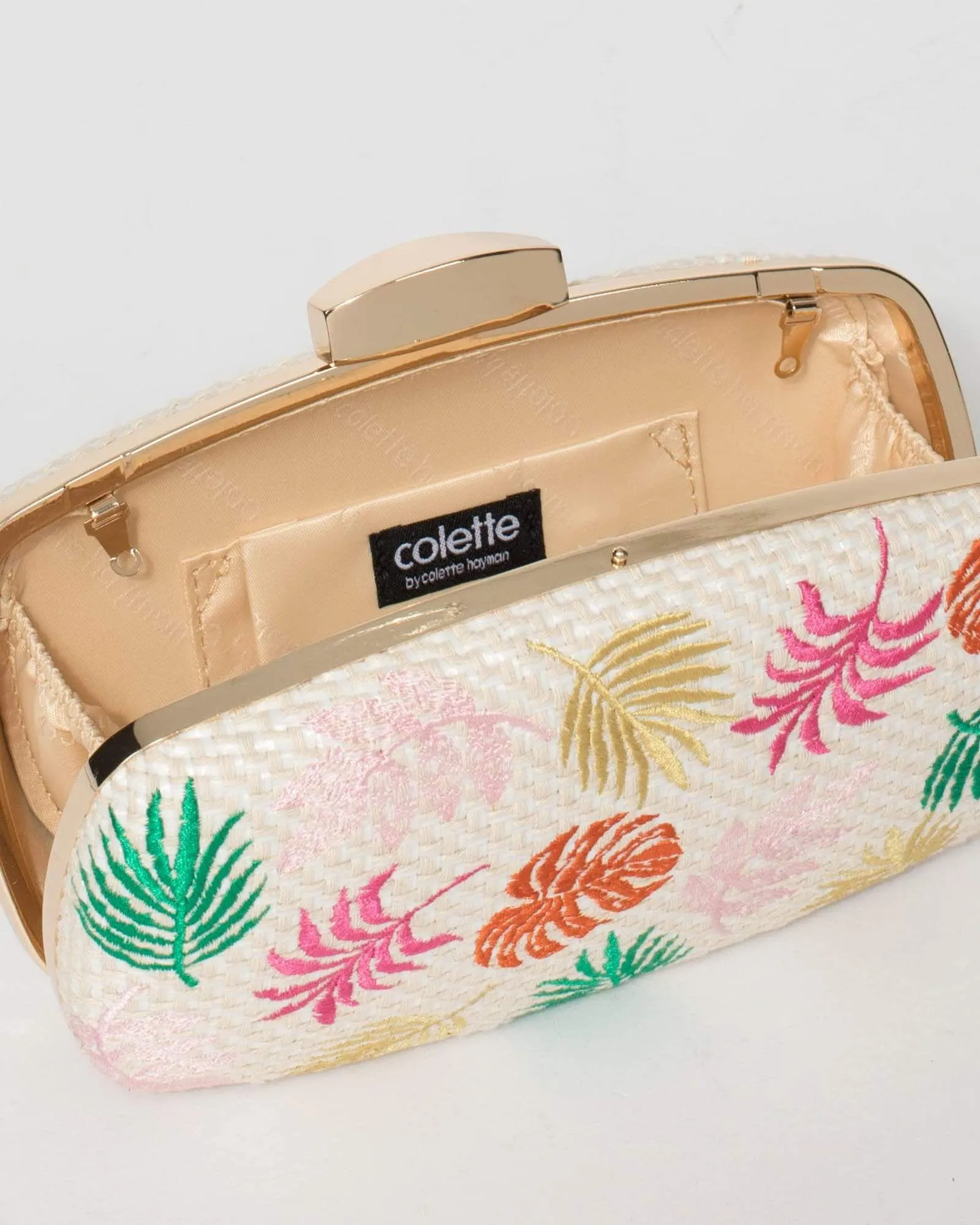 Print Talia Embroidery Clutch Bag