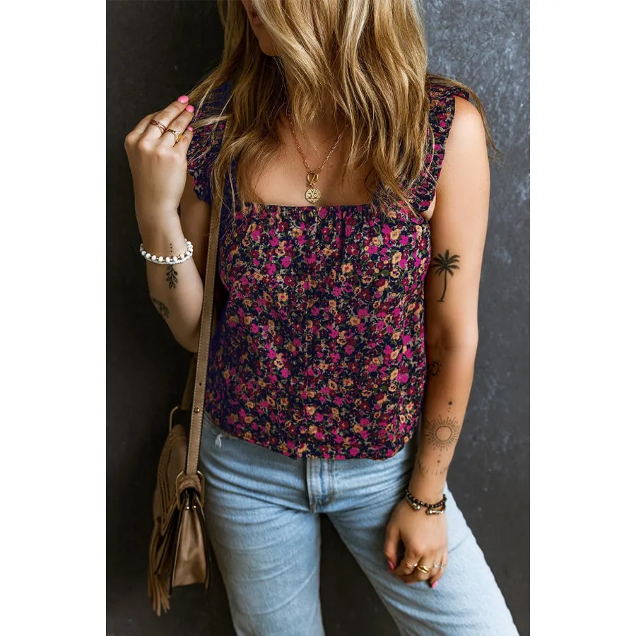 Printed Square Neck Tank