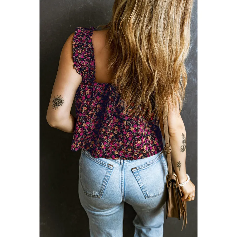 Printed Square Neck Tank