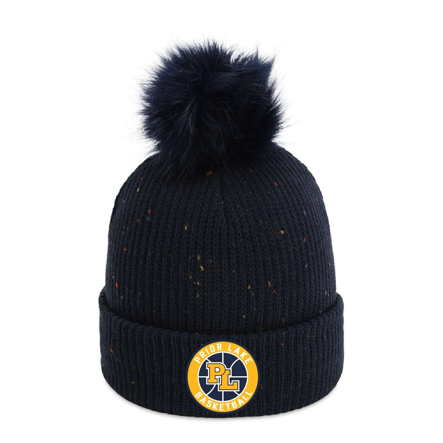 Prior Lake Basketball The Montage Pom Cuffed Beanie