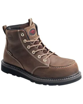 Product Name:  Avenger Men's 7607 Wedge Mid 6" Waterproof Lace-Up Work Boot - Soft Toe