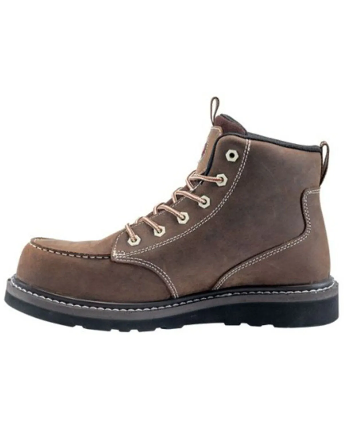 Product Name:  Avenger Men's 7607 Wedge Mid 6" Waterproof Lace-Up Work Boot - Soft Toe