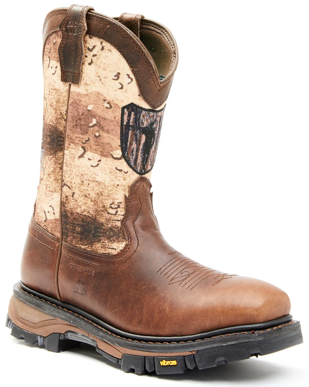 Product Name:  Cody James Men's Camo Flag Decimator Work Boot - Composite Toe