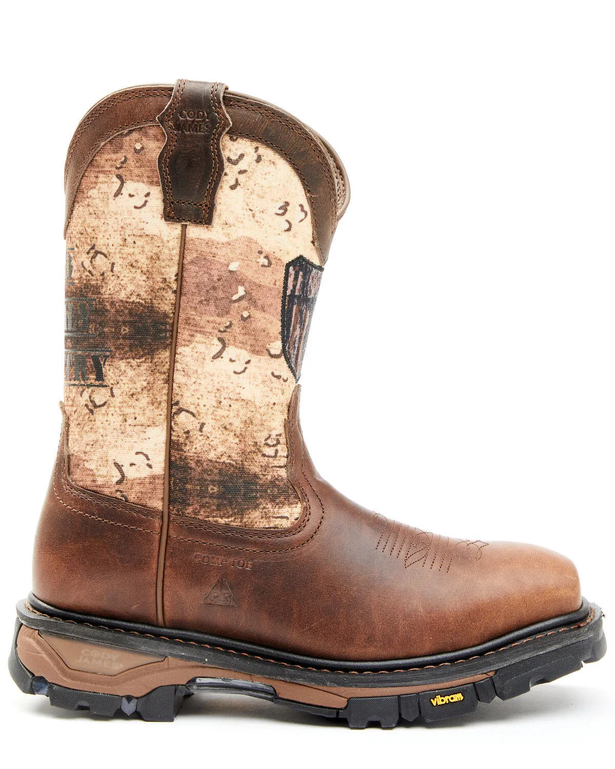 Product Name:  Cody James Men's Camo Flag Decimator Work Boot - Composite Toe