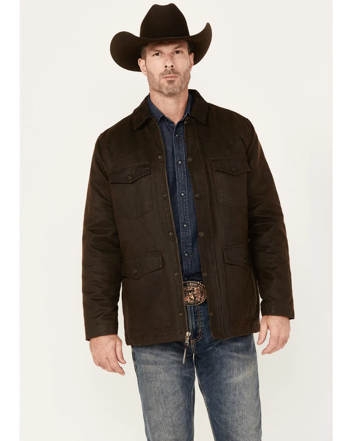 Product Name:  Cody James Men's Oilskin Snap Heavy Jacket