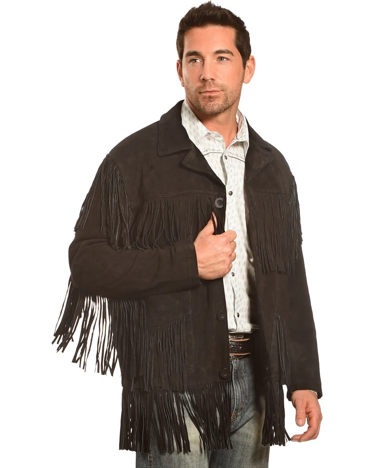 Product Name:  Liberty Wear Men's Suede Fringe Western Jacket