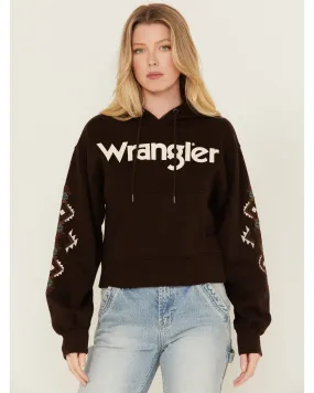 Product Name:  Wrangler Retro Women's Southwestern Sleeve Logo Hoodie