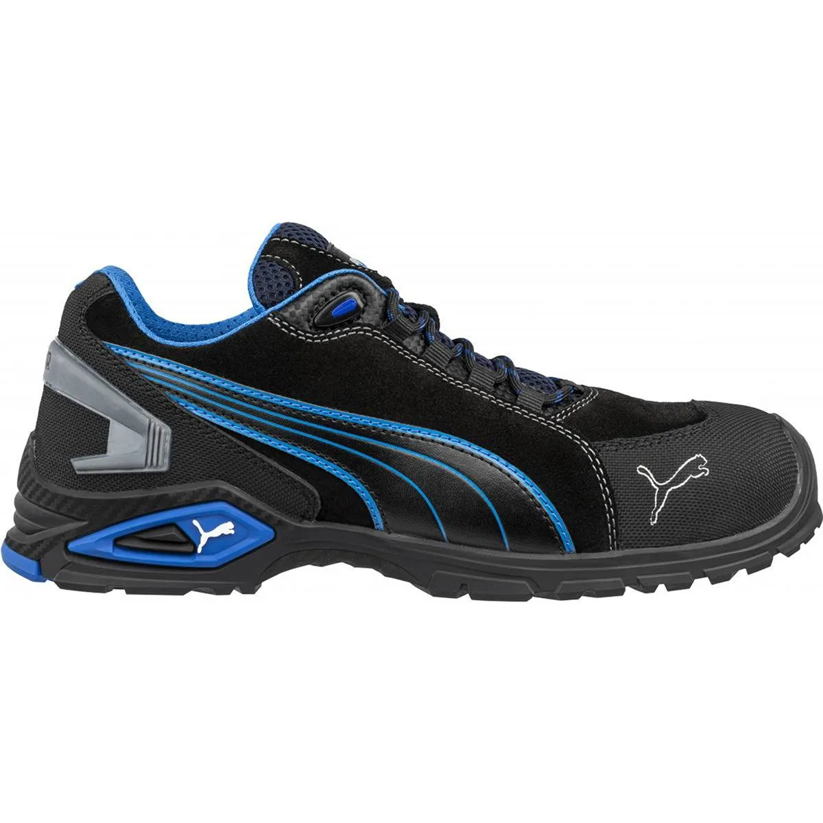 Puma Rio Men’s Black/Blue S3 Safety Trainers 12