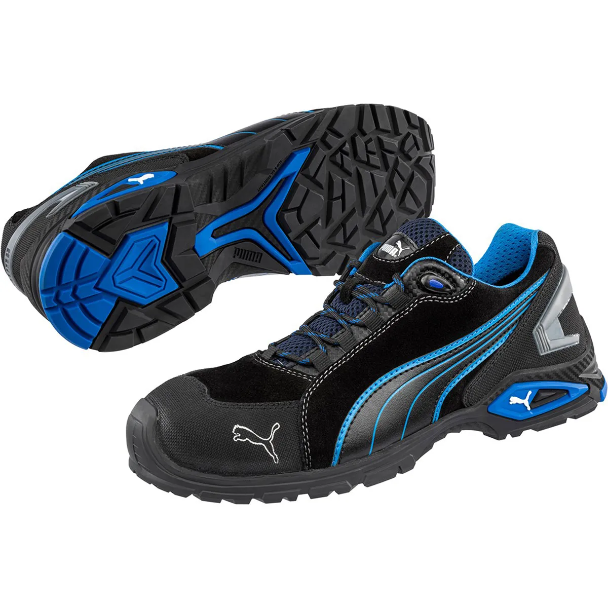 Puma Rio Men’s Black/Blue S3 Safety Trainers 12