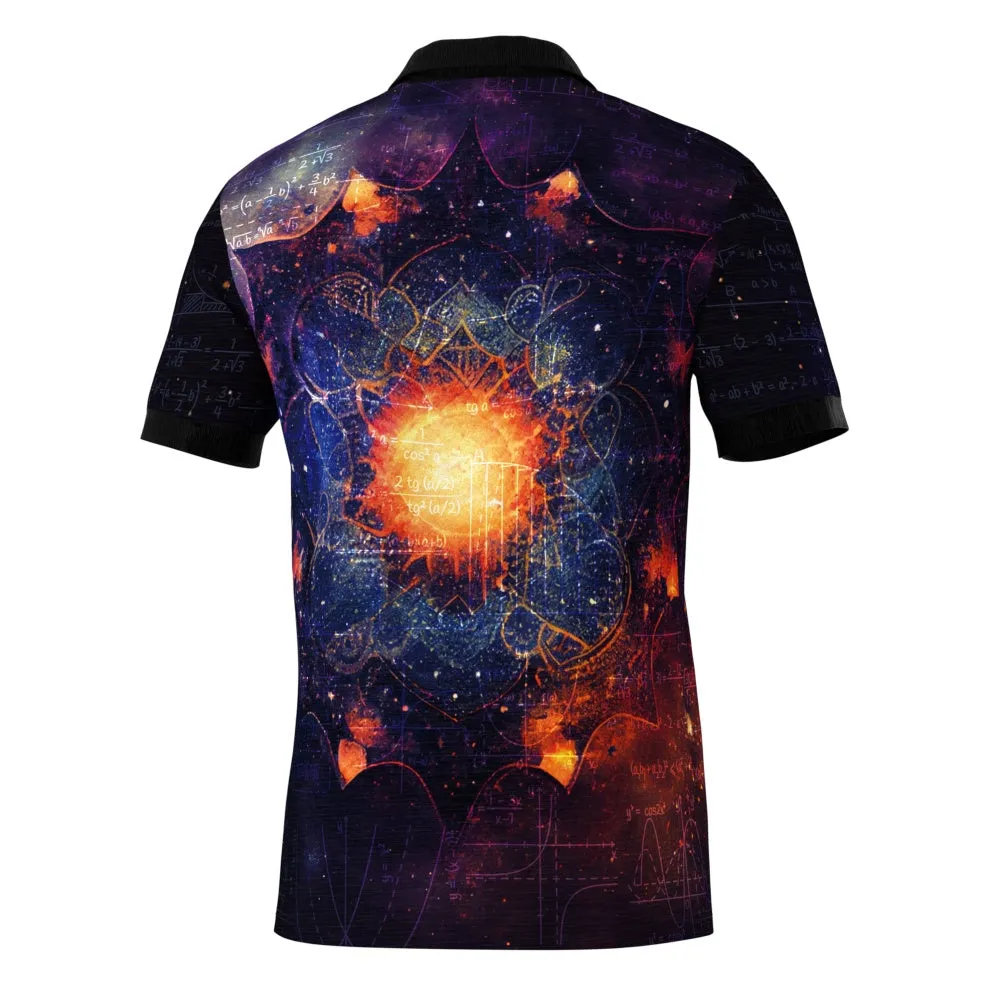 Purple Mandala Math Polo Shirt