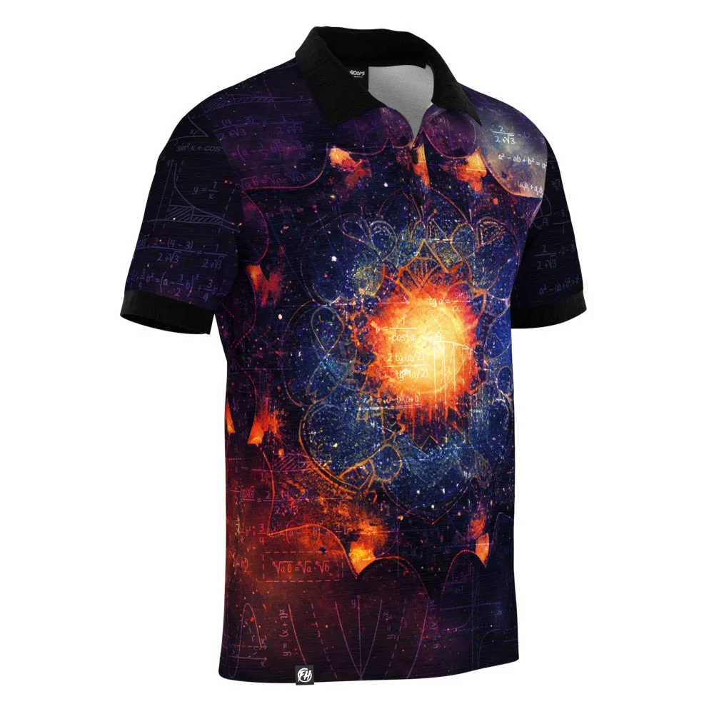 Purple Mandala Math Polo Shirt