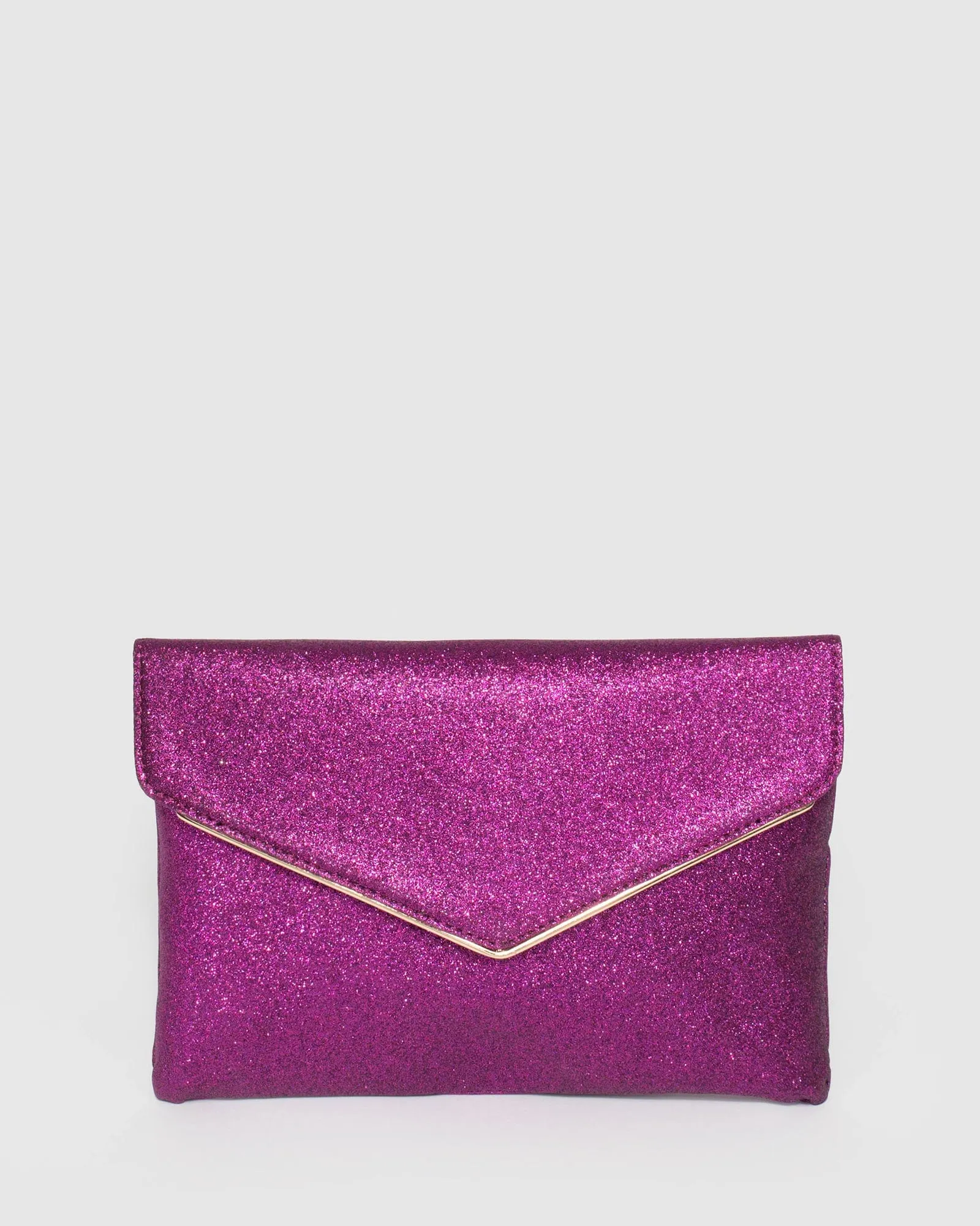 Purple Samantha Clutch Bag