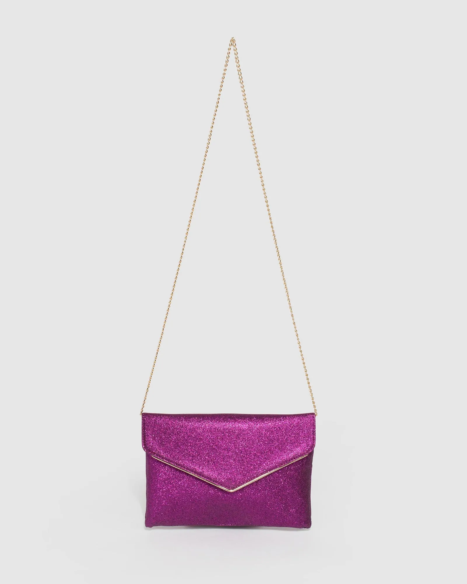 Purple Samantha Clutch Bag