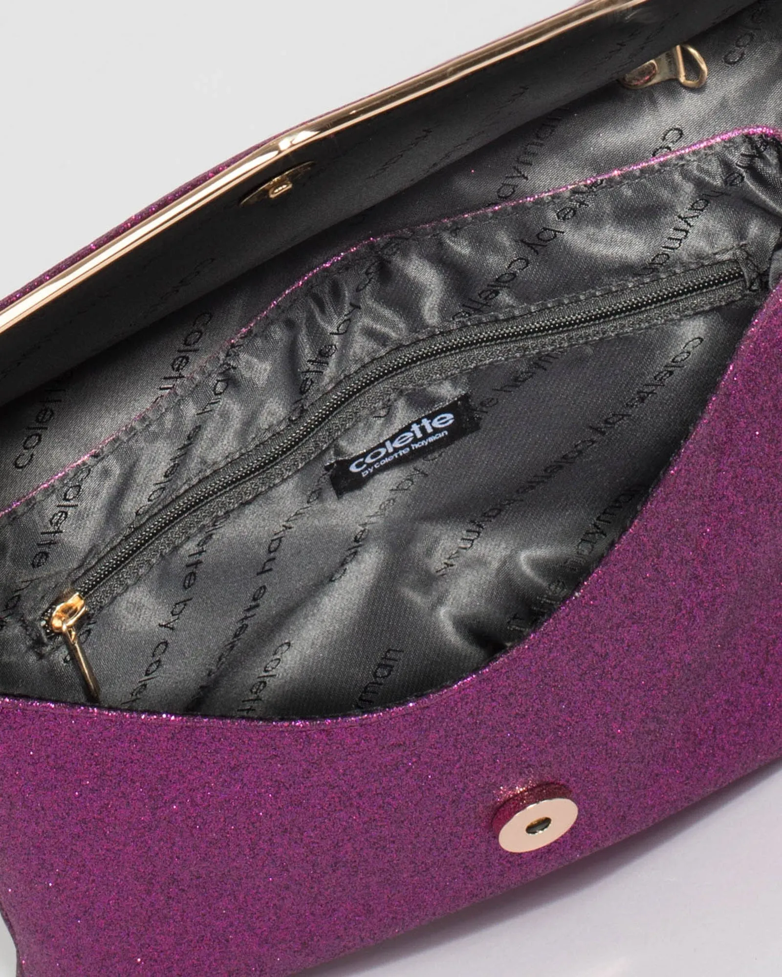 Purple Samantha Clutch Bag