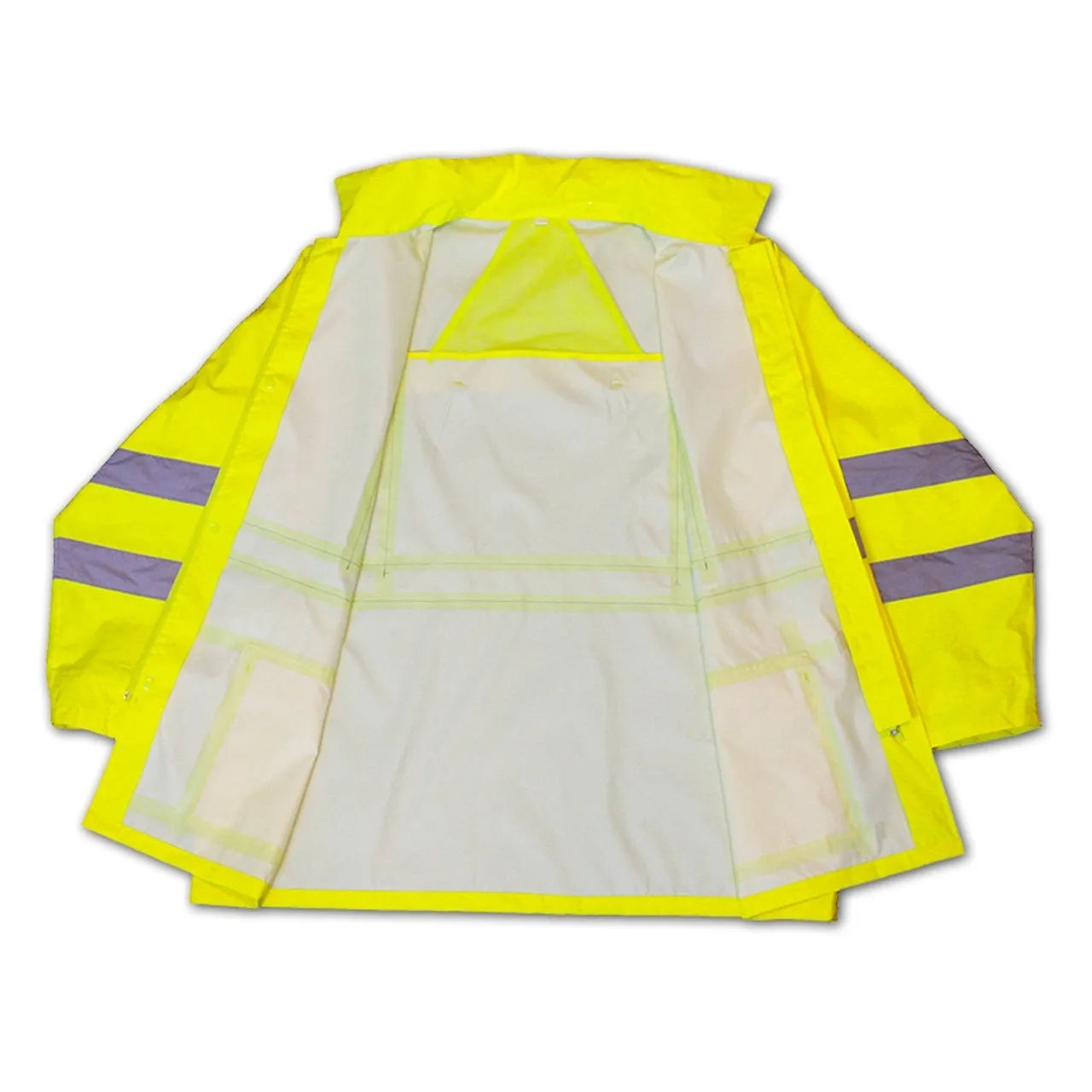 Radians Class 3 Hi Vis Green Lightweight Rain Jacket RW10-3S1Y