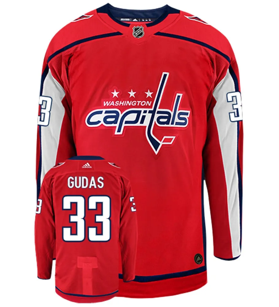 Radko Gudas Washington Capitals Adidas Authentic Home NHL Hockey Jersey     